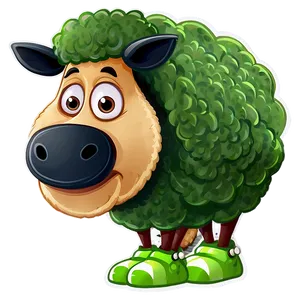 Sporty Cartoon Sheep PNG 06272024