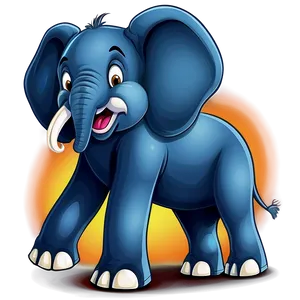 Sporty Elephant Cartoon PNG 76 PNG