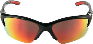Sporty Sunglasseswith Reflective Lenses PNG image