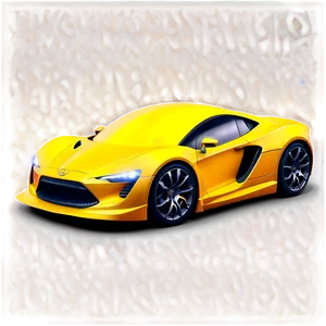 Sporty Yellow Car Icon Png 06292024 PNG image