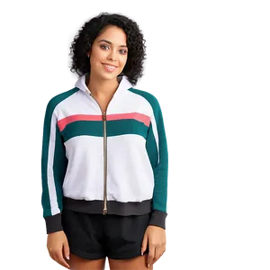 Sporty Zip-up Sweaters PNG Kse38 PNG