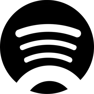 Spotify Logo Black Background PNG image