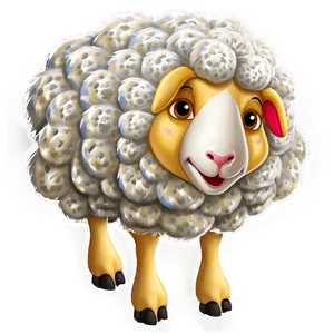 Spotted Cartoon Sheep PNG 06272024 PNG