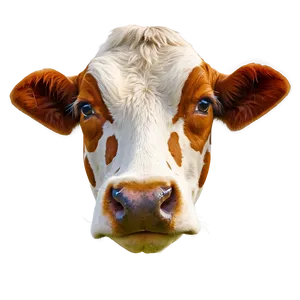 Spotted Cow Face PNG 06212024