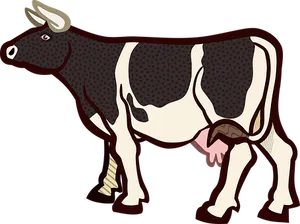 Spotted Cow Illustration
