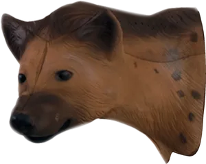 Spotted Hyena Mask Profile PNG image