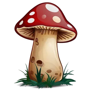 Spotted Mushroom Cartoon PNG 6 PNG