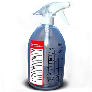 Spray Bottle With Measurements PNG 31