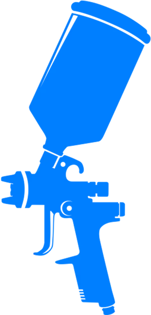 Spray Gun Silhouette Vector PNG image