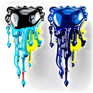 Spray Paint Drip Effect PNG 87