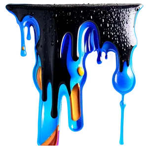 Spray Paint Drip Splash PNG 06282024