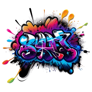 Spray Paint Graffiti Art PNG Maa20
