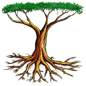 Spreading Tree Roots PNG 32