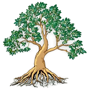 Spreading Tree Roots PNG Tad53 PNG