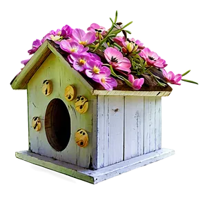 Spring Birdhouse Png 05212024 PNG image