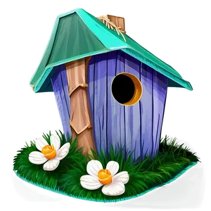 Spring Birdhouse PNG Wej PNG