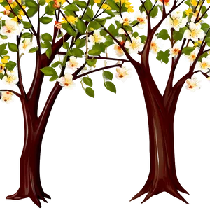Spring Blossom Forest Clipart PNG 93 PNG