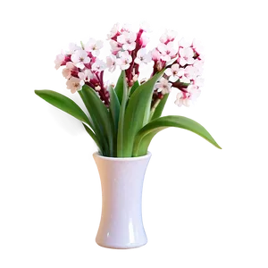 Spring Blossoms In Vase PNG Mgk11