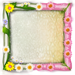 Spring Cute Frame PNG Piv PNG