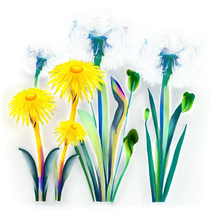 Spring Dandelions PNG Hxb6