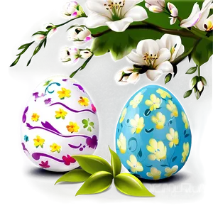 Spring Easter Background PNG Wpj