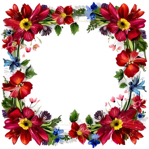 Spring Floral Frame PNG 05212024