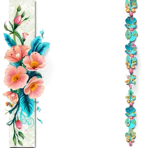 Spring Floral Frame PNG Ark PNG