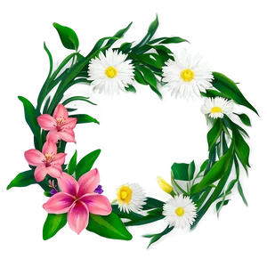 Spring Flower Circle Png 06252024 PNG image