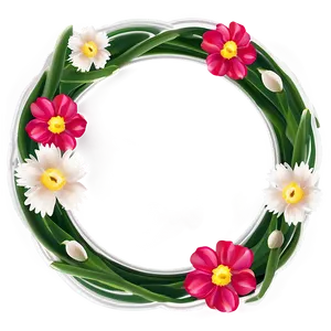 Spring Flower Circle Png Ffq63 PNG image