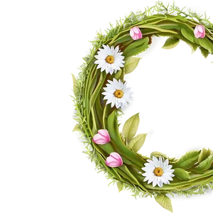 Spring Flower Wreath Png 33 PNG image