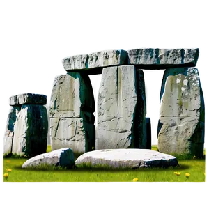 Spring Flowers Around Stonehenge PNG 80 PNG