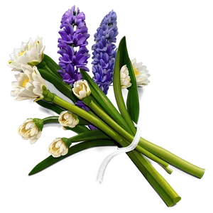 Spring Flowers Bouquet PNG Qll13
