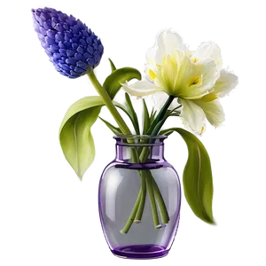 Spring Flowers In Vase Png 3 PNG image