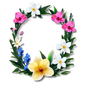 Spring Flowers Photo Border PNG 06262024 PNG