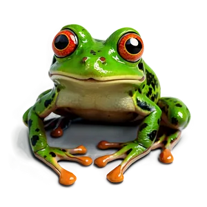 Spring Frog Clipart PNG 06262024