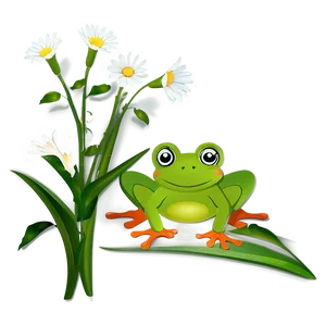 Spring Frog Clipart PNG Lvu