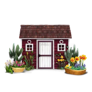 Spring Garden Shed Png Wlx42 PNG image