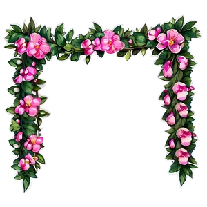 Spring Garland PNG Agv