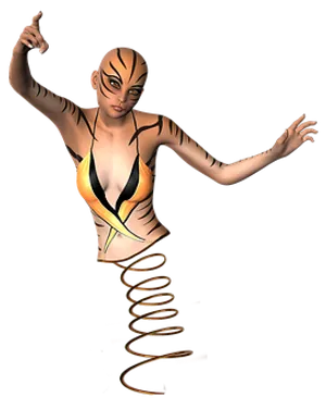 Spring Heeled Animated Character
