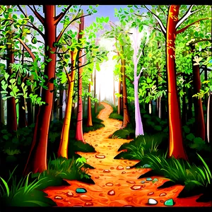 Spring Hiking Trail PNG Muc55