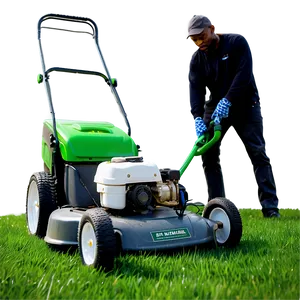 Spring Lawn Mowing Preparation PNG 69