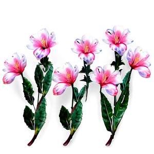 Spring Pink Flowers PNG Pux6