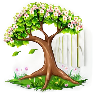 Spring Tree Artwork PNG 50