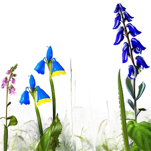 Spring Wildflowers Field PNG 55