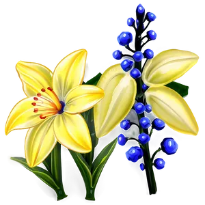 Spring Yellow Flowers Png Cak76 PNG image