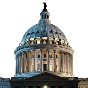 Springfield, Illinois Capitol Night Png 06122024 PNG image