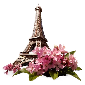 Springtime At Torre Eiffel PNG Wft94 PNG