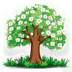 Springtime Big Tree Bloom PNG 06262024
