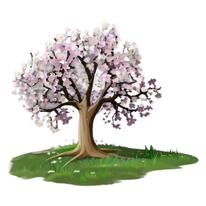 Springtime Big Tree Bloom PNG Rdk35