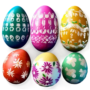 Springtime Easter Eggs Png 05232024 PNG image